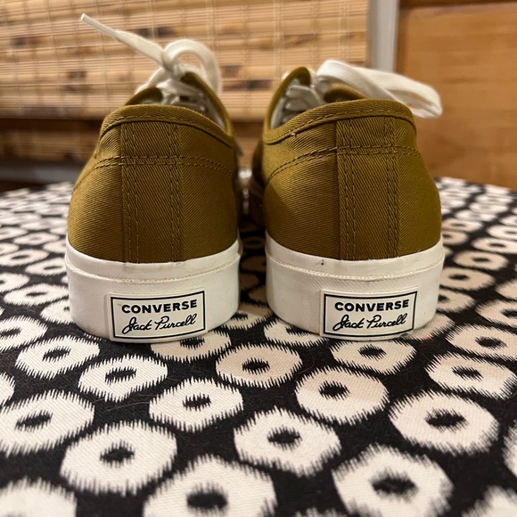Olive Brown Jack Purcell Lowtop Converse Shoes - Picture 6 of 9